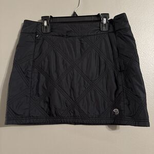 Mountain Hardwear Hiking Outdoors Womens Quilted Puffer Black Mini Skirt size S